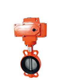 |Electric wafer butterfly valve|